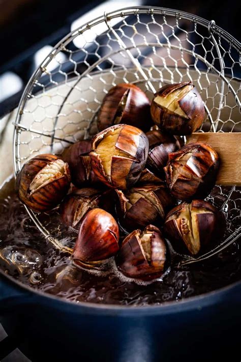 how to peel chestnut|boiling and roasting chestnuts.